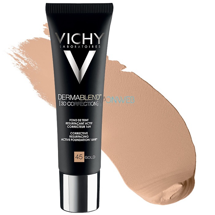 Vichy Dermablend 3D Correction Fondotinta Elevata Coprenza Gold 45 30 ml