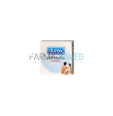 Durex Linea Classica Settebello Cassico Condom Confezione con 3 Profilattici