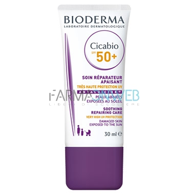 Bioderma Linea Cicabio SPF50+ Trattamento 2 in 1 Rigenerante Protettivo 30 ml