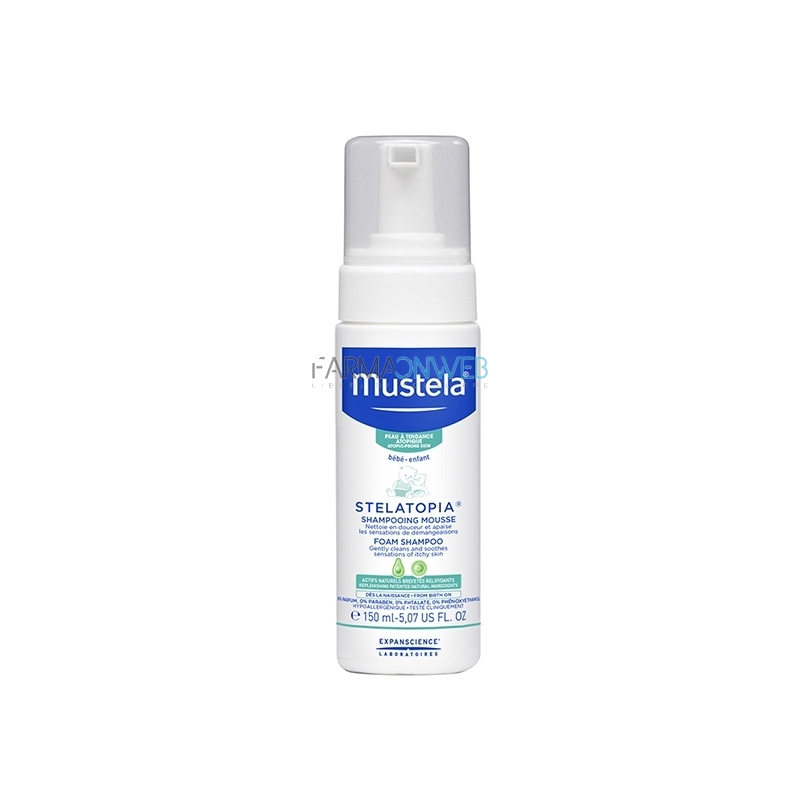 Mustela Stelatopia Shampoo Mousse Delicato per Capelli Fini 150 ml