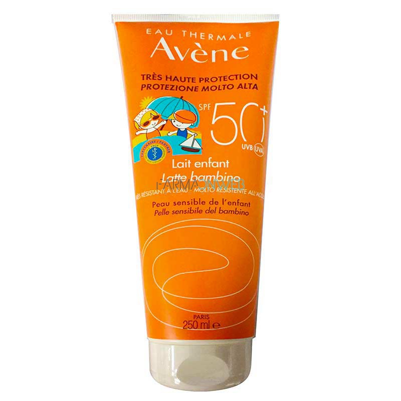 Avene Linea Solare Bambini Sensibili SPF50+ Latte Protezione Molto Alta 250 ml