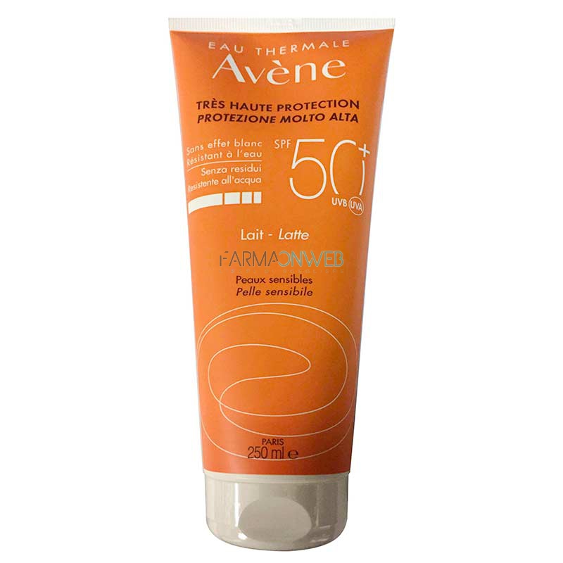 Avene Linea Solare Pelli Sensibili SPF50+ Latte Protezione Molto Alta 250 ml